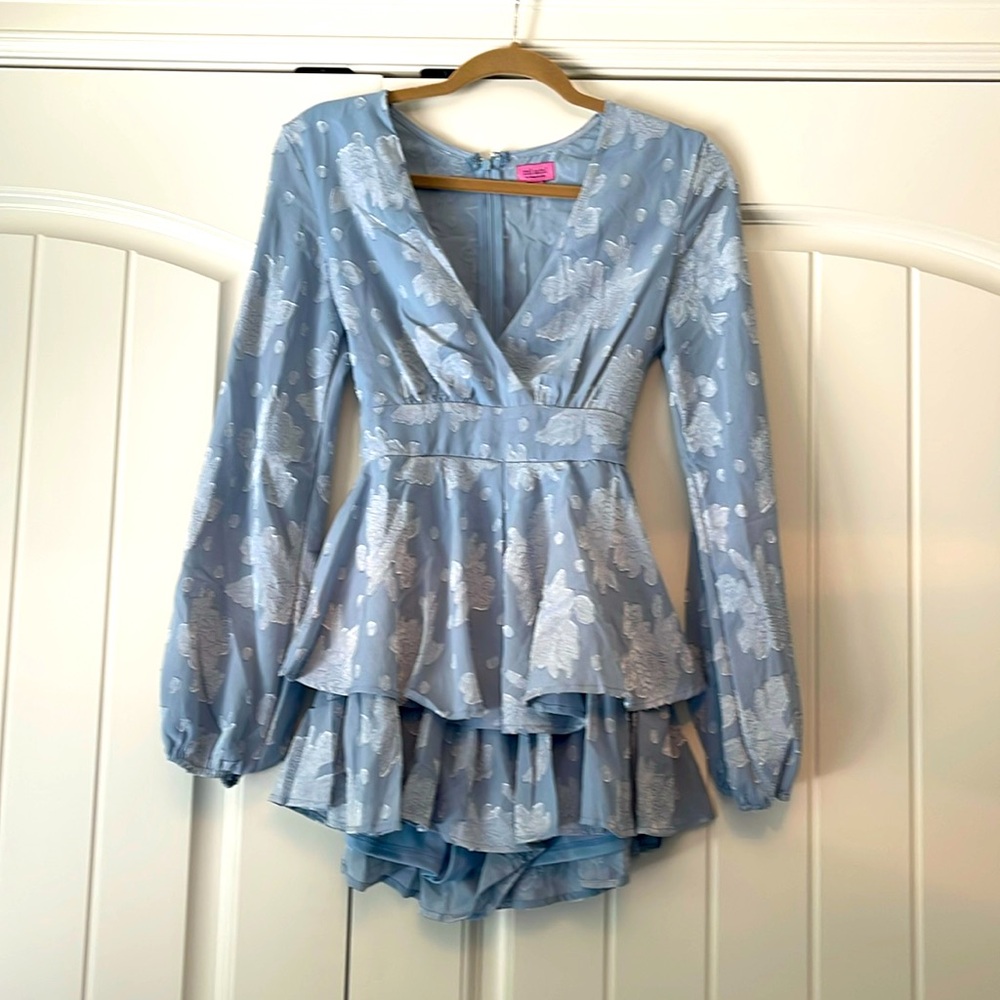 Sky blue romper